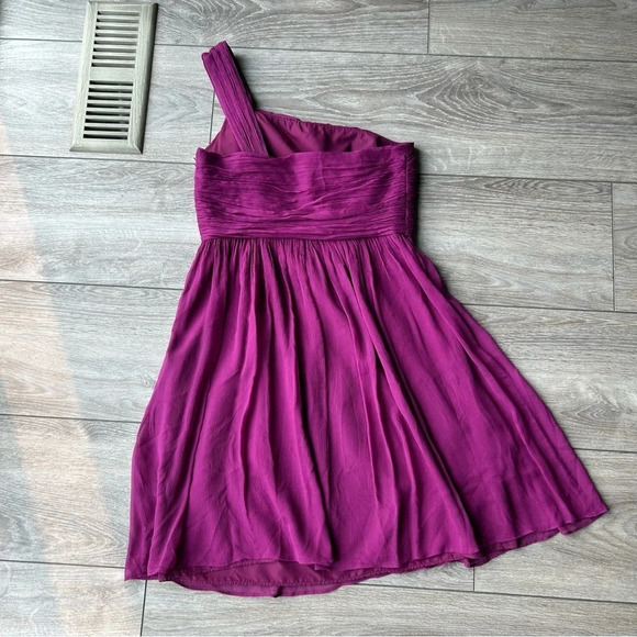 J.  Crew Kylie Pure Silk Bridesmaid Dress in Berry Red - Picture 12 of 15